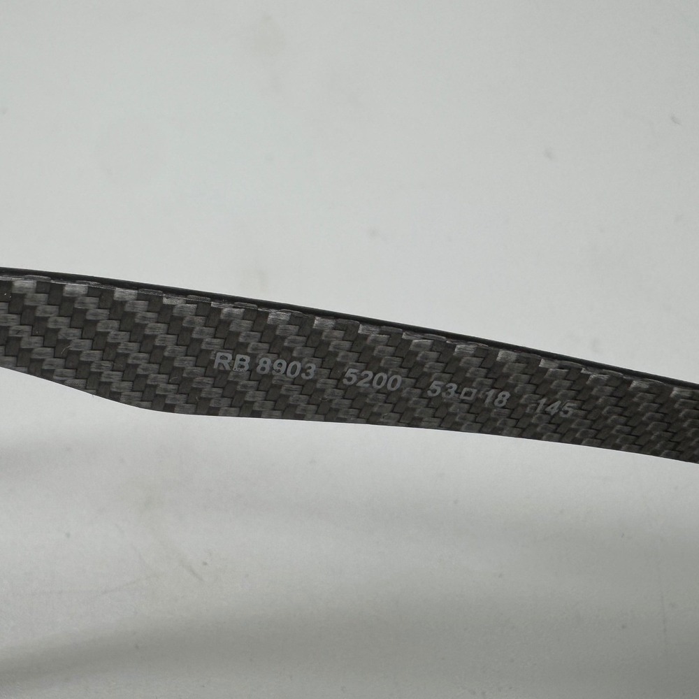 Ray-Ban RB 8903 5200 Carbon Fiber Tortoise Eyeglass Frames 53-18-145 Tech - Picture 6 of 8